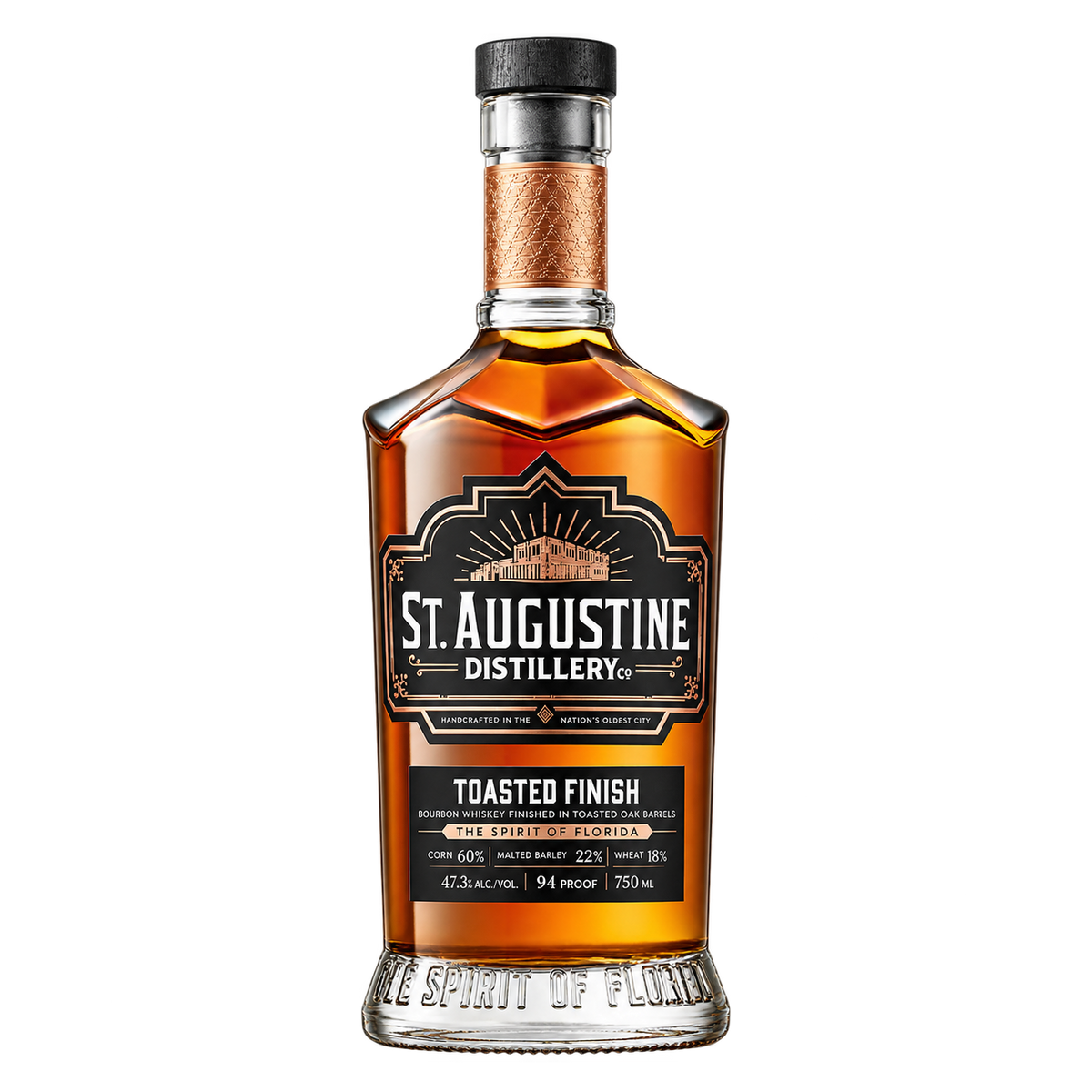 St. Augustine Distillery Toasted Finish Bourbon bottle